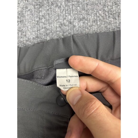Mountain Equipment Co-Op Pants Womens 12 Gray Softshell Hiking Outdoor Stretch - Picture 3 of 12
